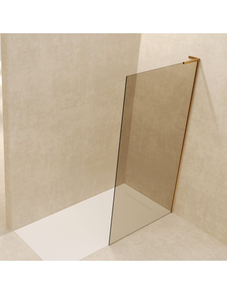 Mampara fija de ducha Fix Gold de SBX Oro Cepillado · Principal