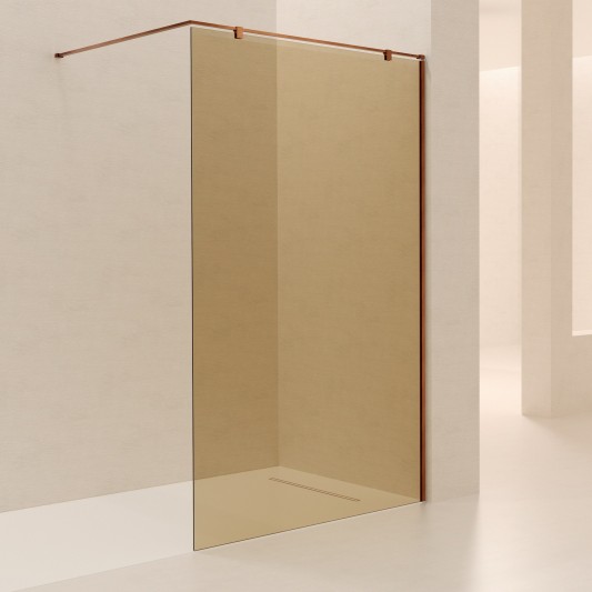 Mampara fija de ducha Corner Gold de SBX Oro Rosa Cepillado · Principal