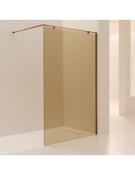 Mampara fija de ducha Corner Gold de SBX Oro Rosa Cepillado · Principal