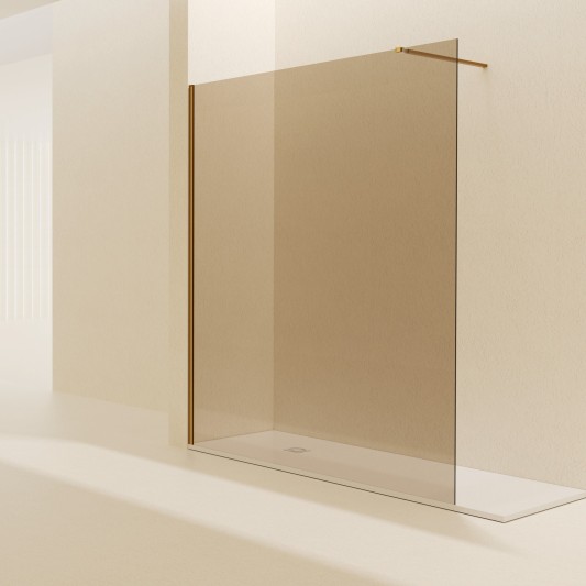 Mampara fija de ducha Screen Gold de SBX Oro Cepillado · Principal