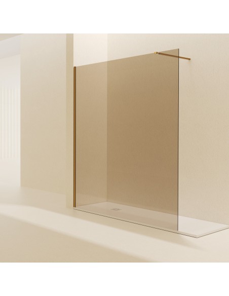 Mampara fija de ducha Screen Gold de SBX Oro Cepillado · Principal
