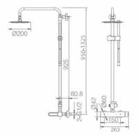 Monomando Dinamarca Rociador de Acero BDR031-CR