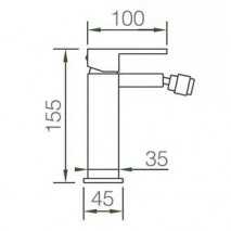 Grifo lavabo bidé Valencia BDV003-2 2