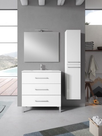 muebles de baño blancos