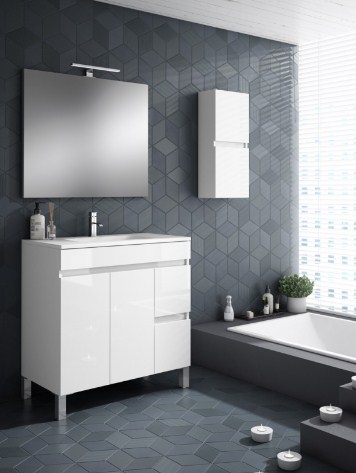muebles de baño blancos
