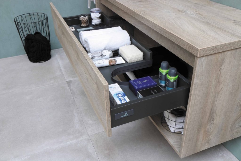 Hettich para cajones de muebles de baño