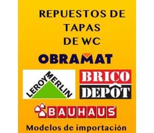 Tapas Wc Sanitarios importación de Bricodepot, Leroy Merlin y Obramat