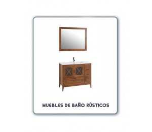Muebles de baño rústicos de madera