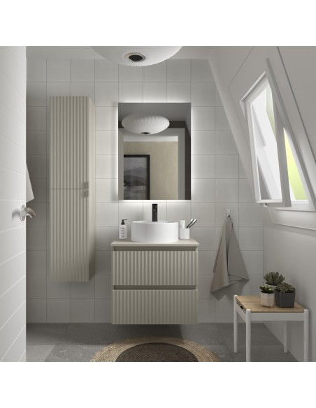 Serie Kira con encimera lavabo sobreponer