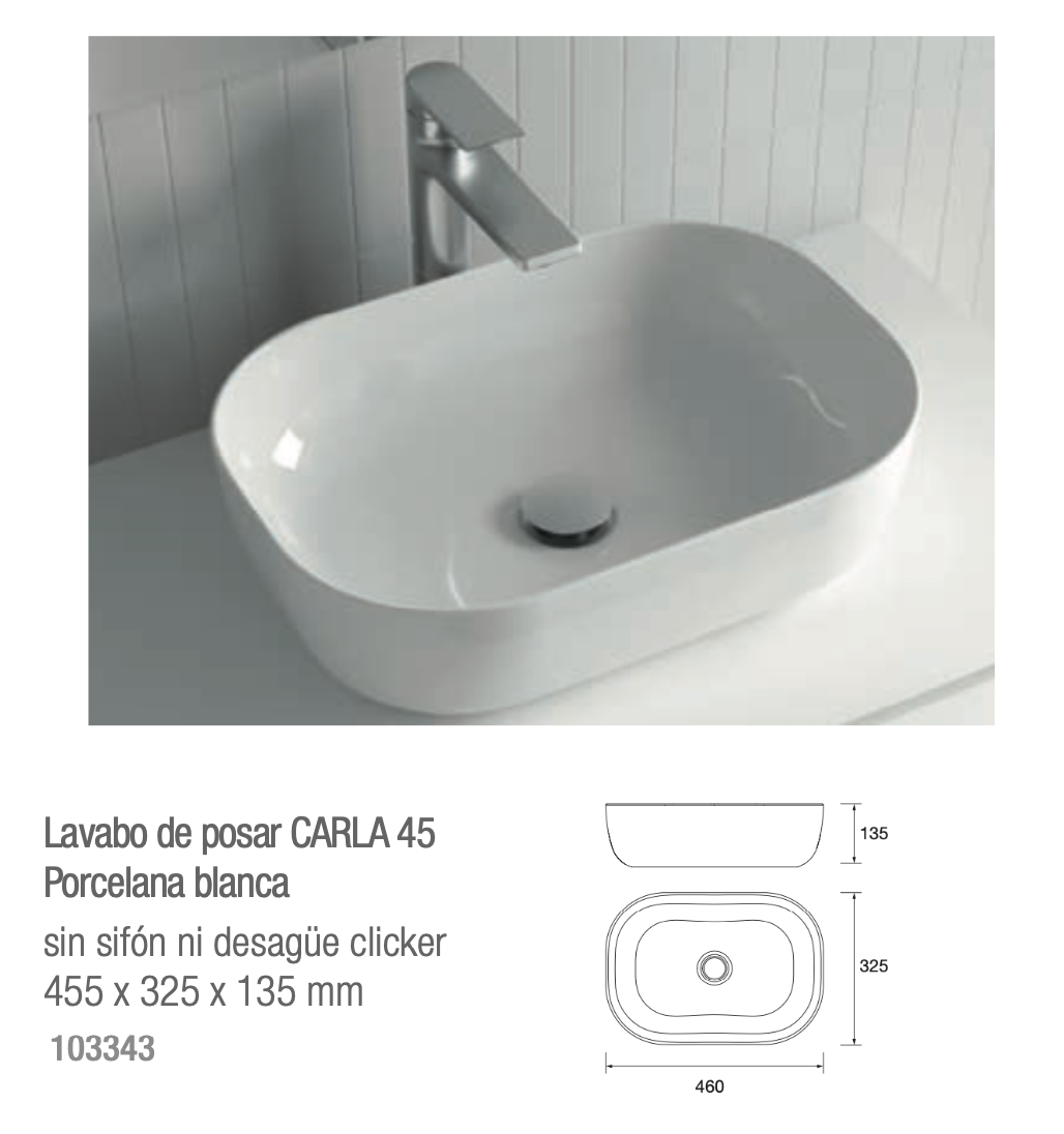 Lavabo Carla 45