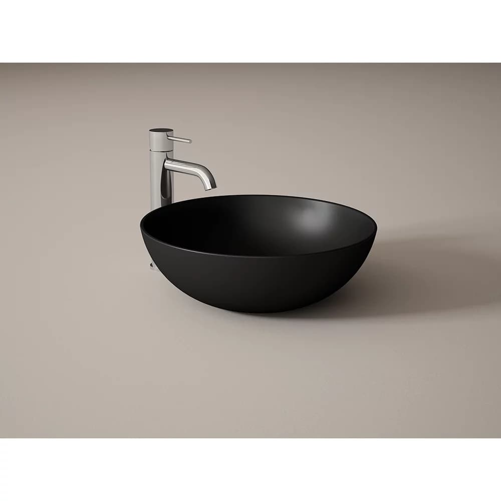 Lavabo Garbo Negro 43x15